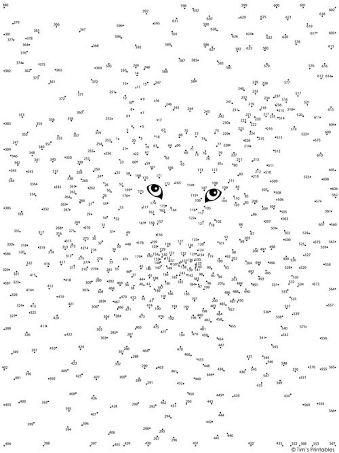 Animal Extreme Difficulty Dot to dot Connect The Dots Vol 1 PDF Etsy UK