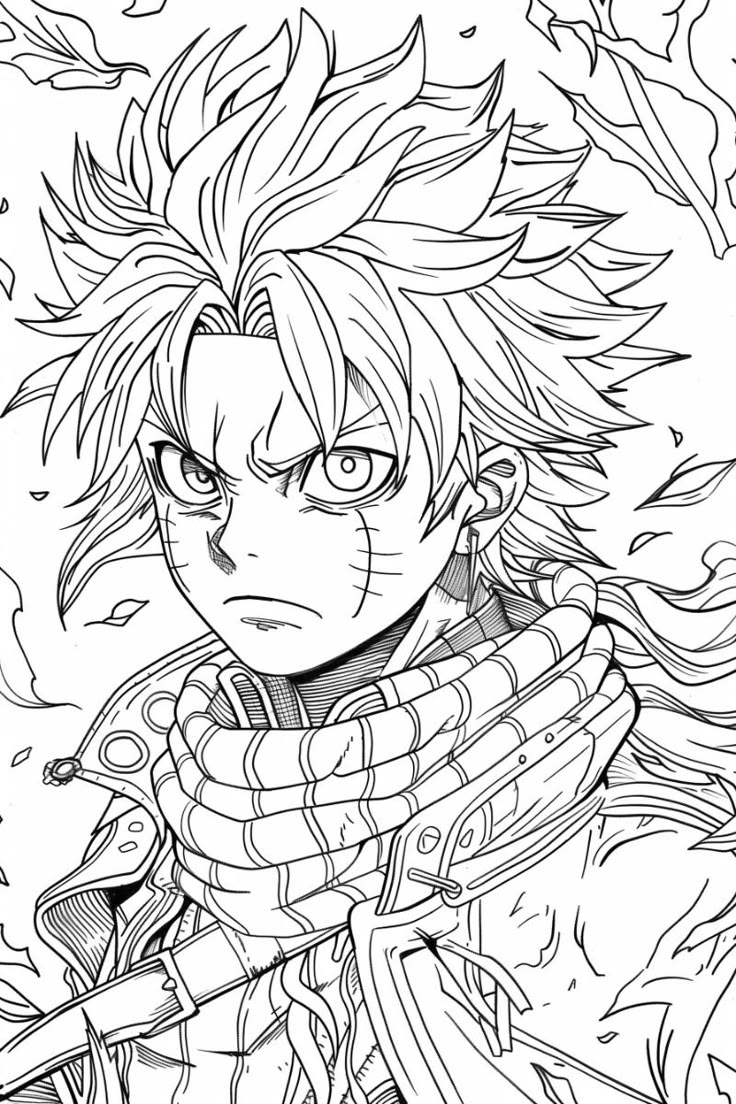 Anime Coloring Pages Free Printables 