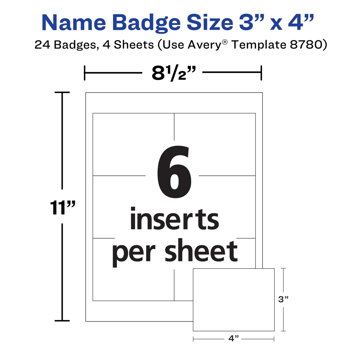 Printable Template For Magnetic Name Tags