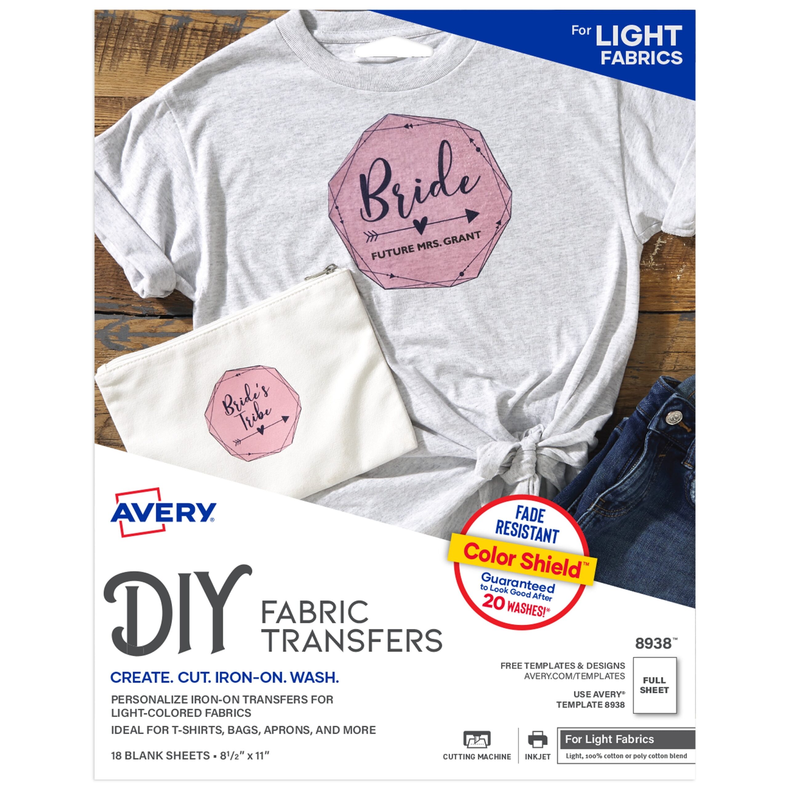 Avery Printable Fabric For Inkjet Printers