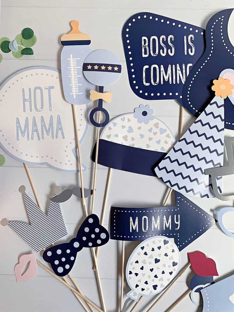 Printable Baby Shower Photo Booth Props