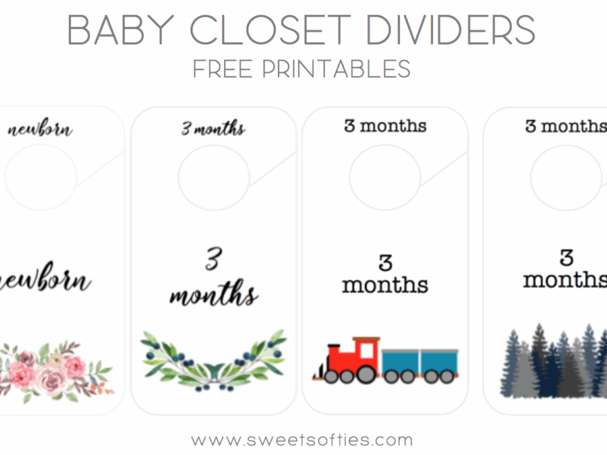 Baby Closet Dividers FREE Printables Sweet Softies
