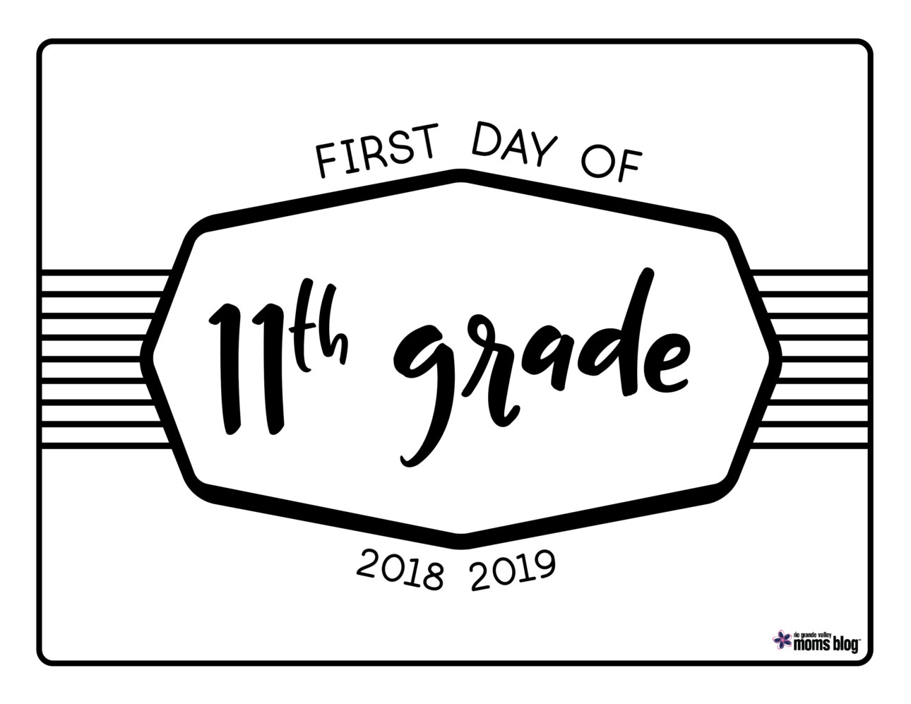 Back To School Printable Signs 2018