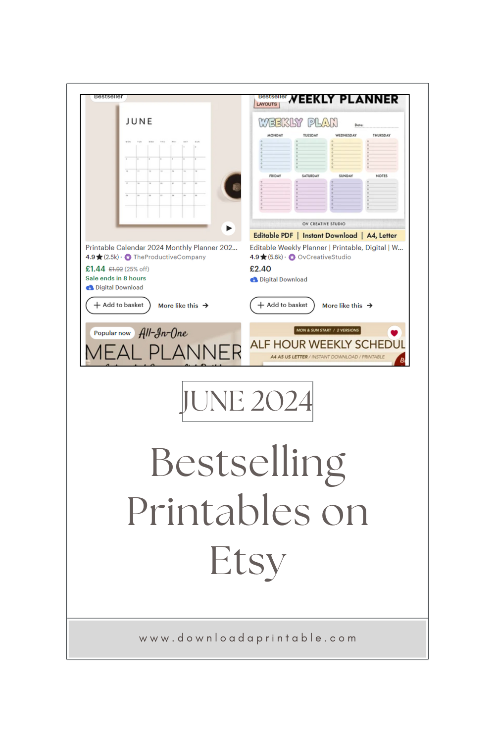Best Selling Printables On Etsy