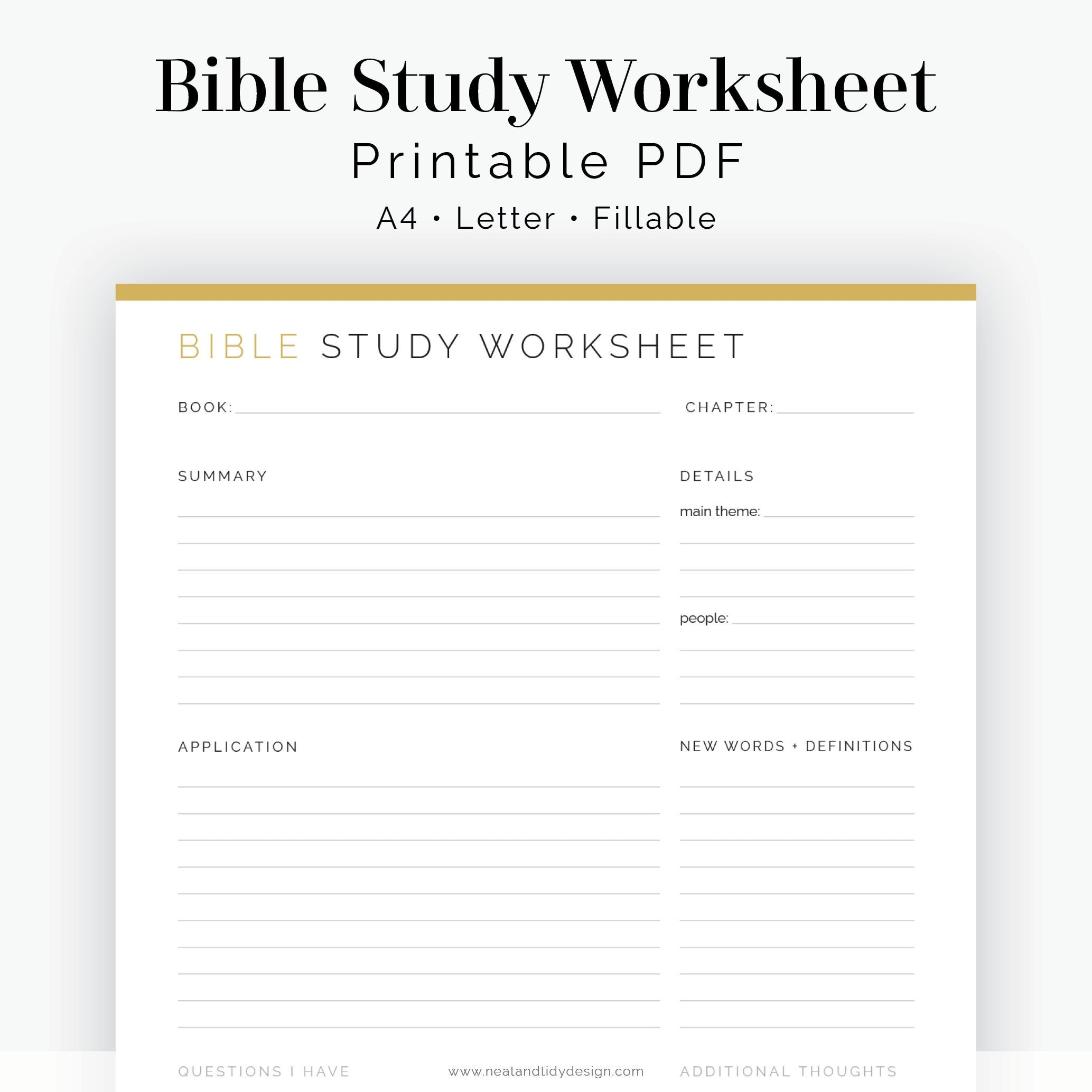 Printable Christian Worksheets For Young Adults