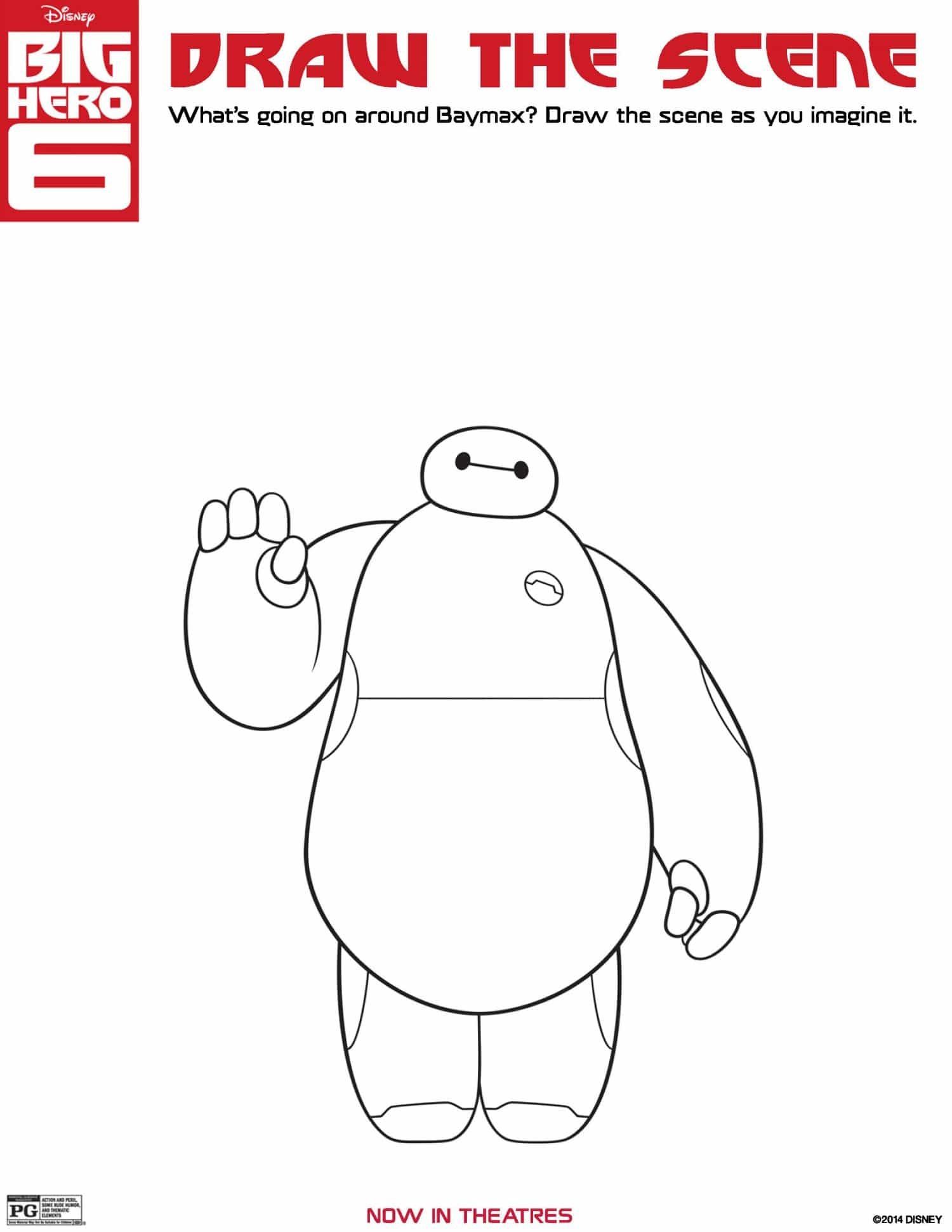 BIG HERO 6 Coloring Pages Activity Sheets And Printables