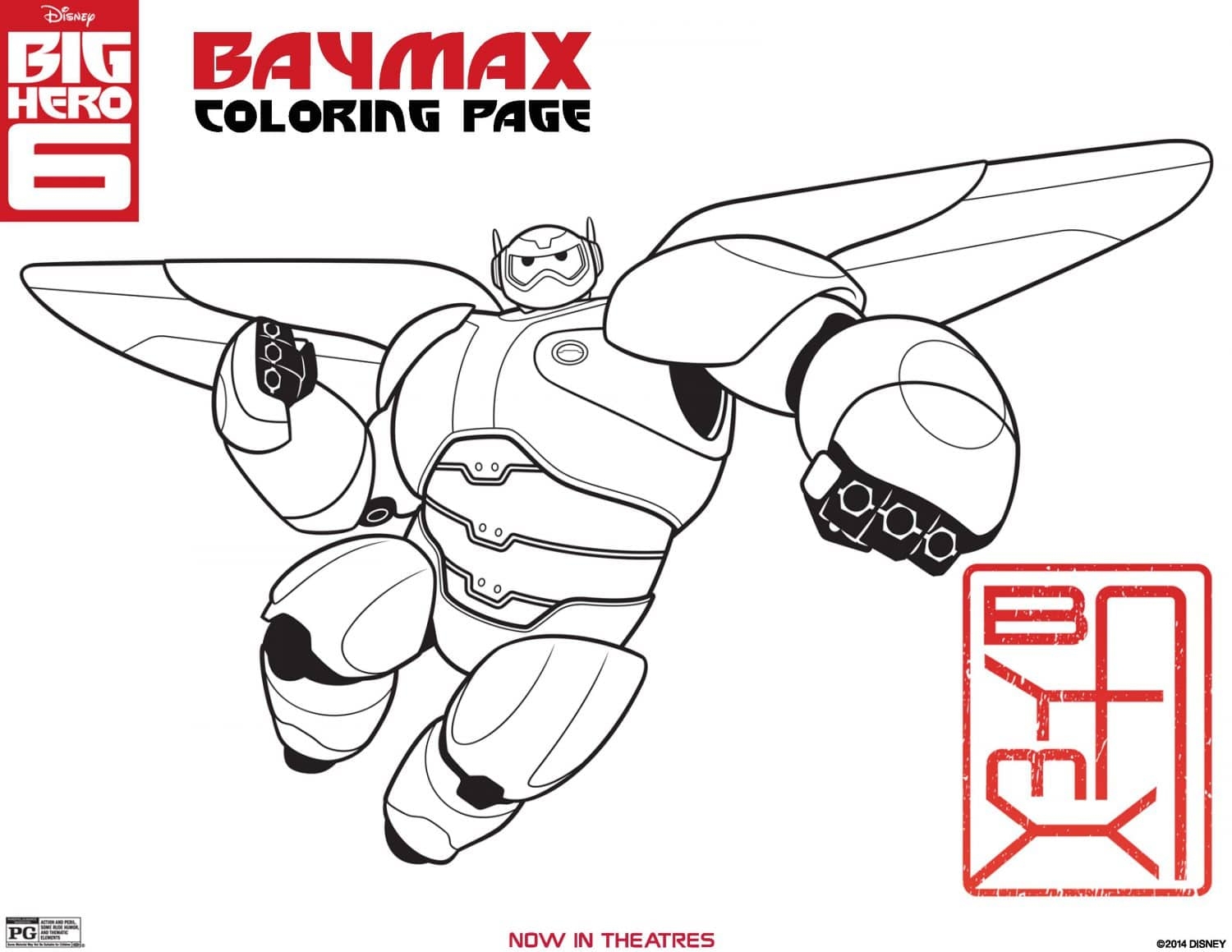 BIG HERO 6 Coloring Pages Activity Sheets And Printables