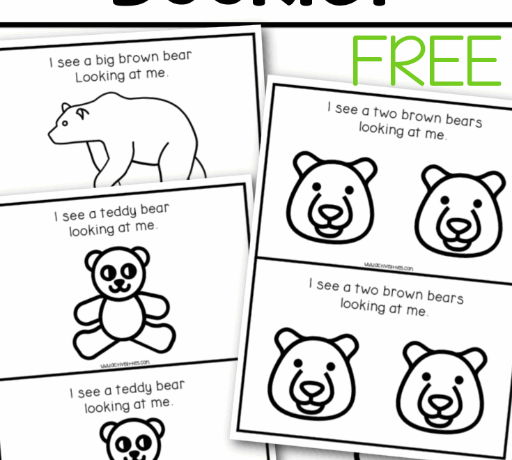 Brown Bear Brown Bear What Do You See Printable Book Active Littles