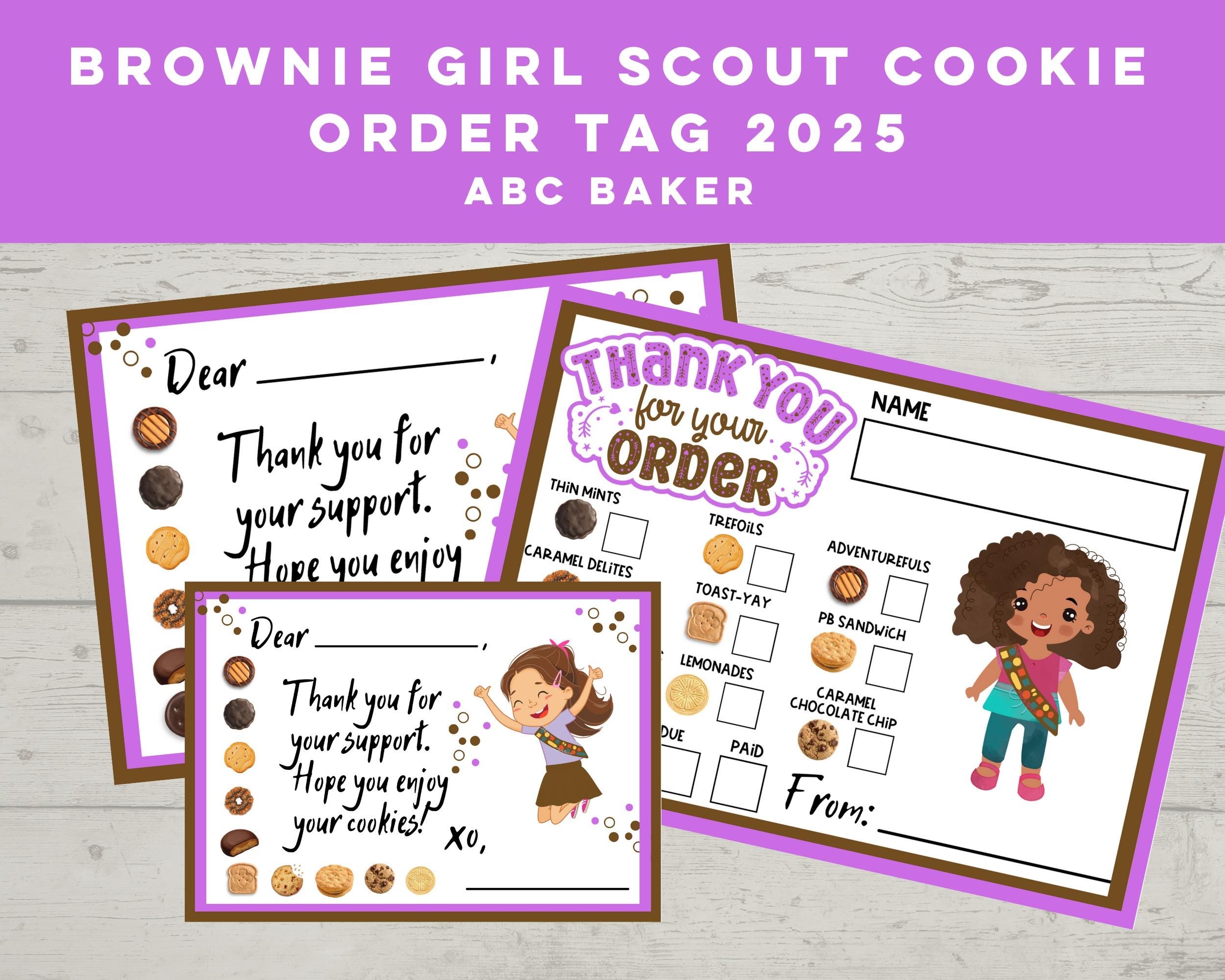 Girl Scout Cookie Receipt Printable