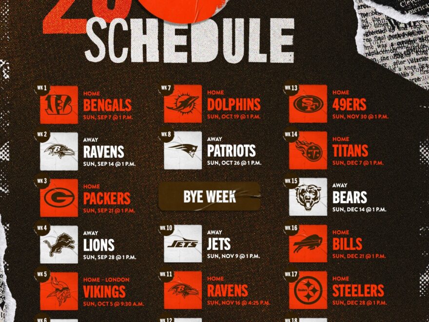 Browns Schedule Downloads Cleveland Browns Clevelandbrowns