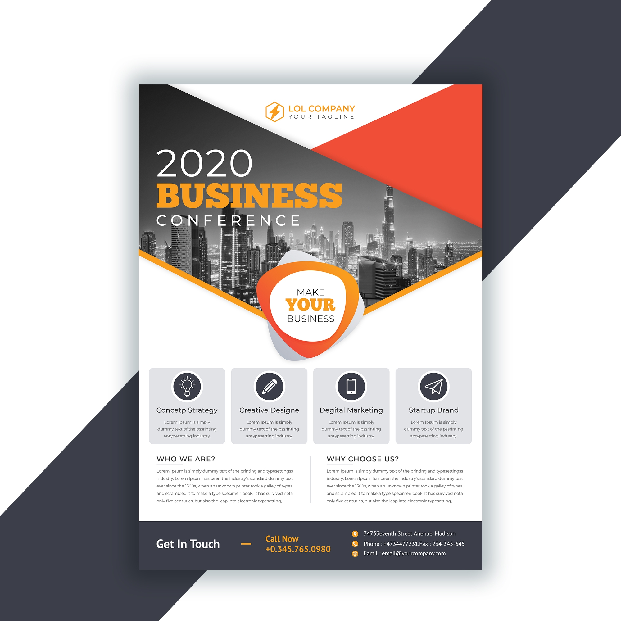 Business Conference Flyer Template Behance
