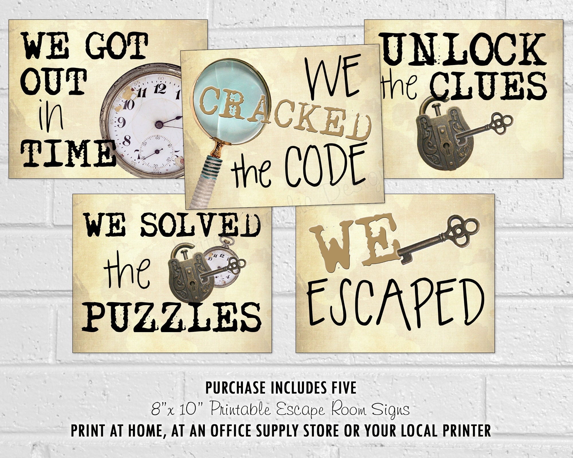 Buy Escape Room Signs Escape Room Photo Props Printable Escape Room Party Decor Escape The Room Signs Spy Mission Signs Online In India Etsy