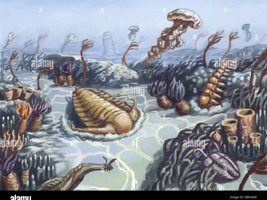 Cambrian Period Illustration Stock Photo Alamy