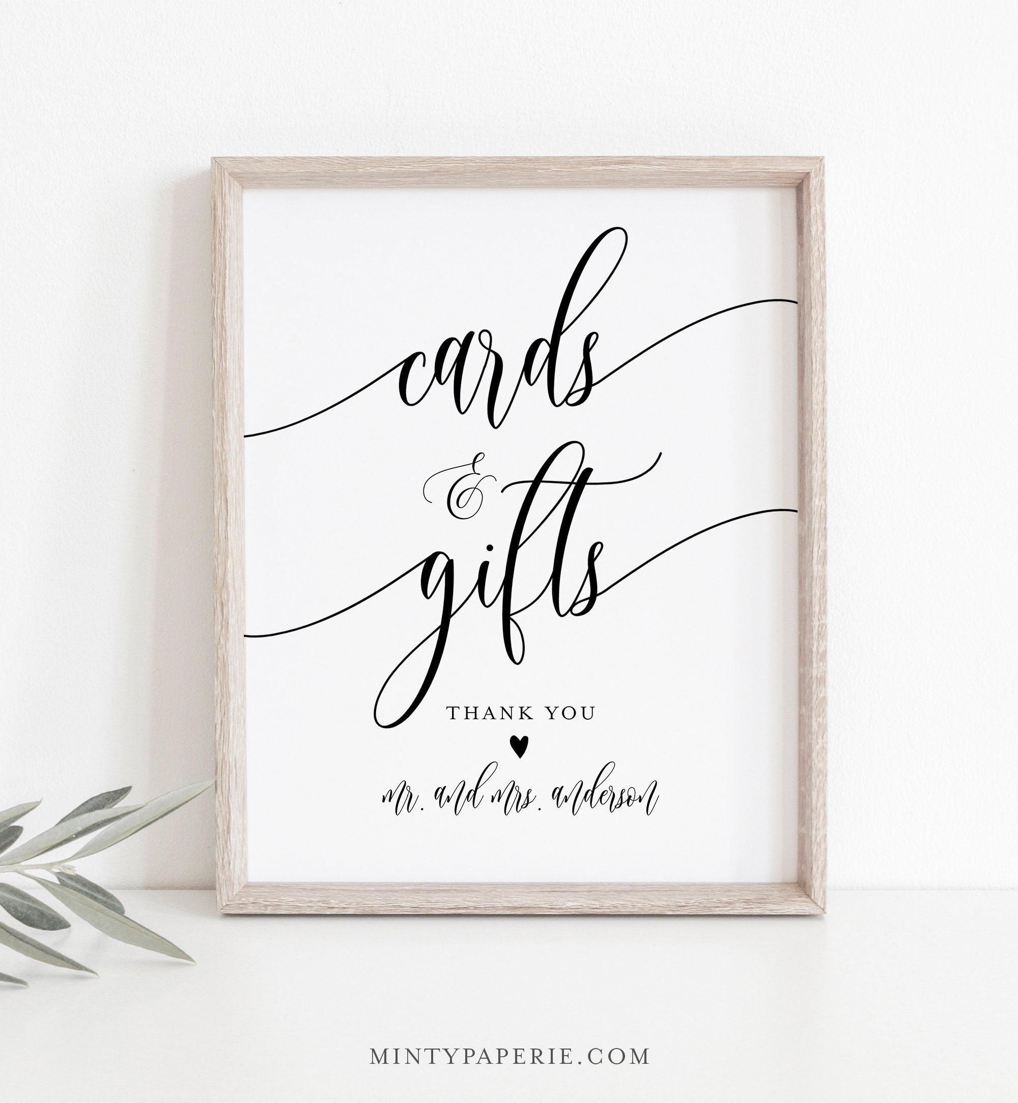 Cards And Gifts Sign Printable Wedding Gift Editable Template Worksheets Library