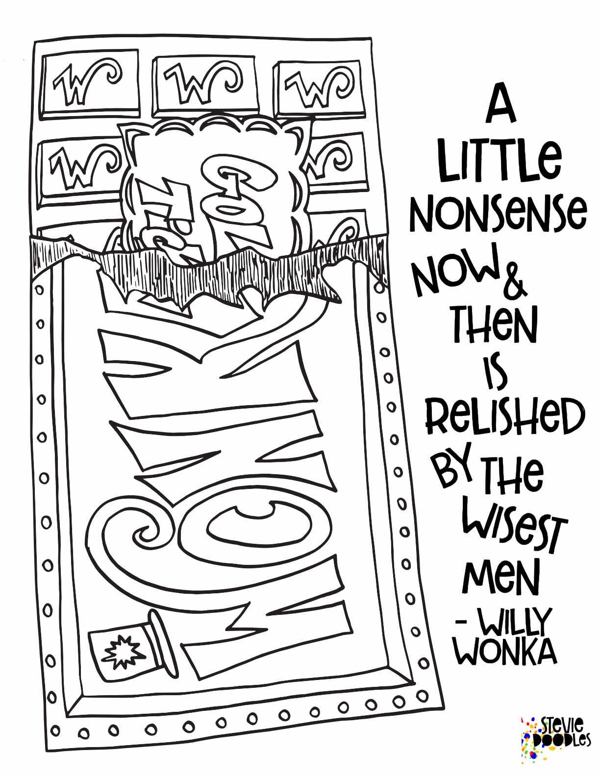 Willy Wonka Coloring Pages Printable