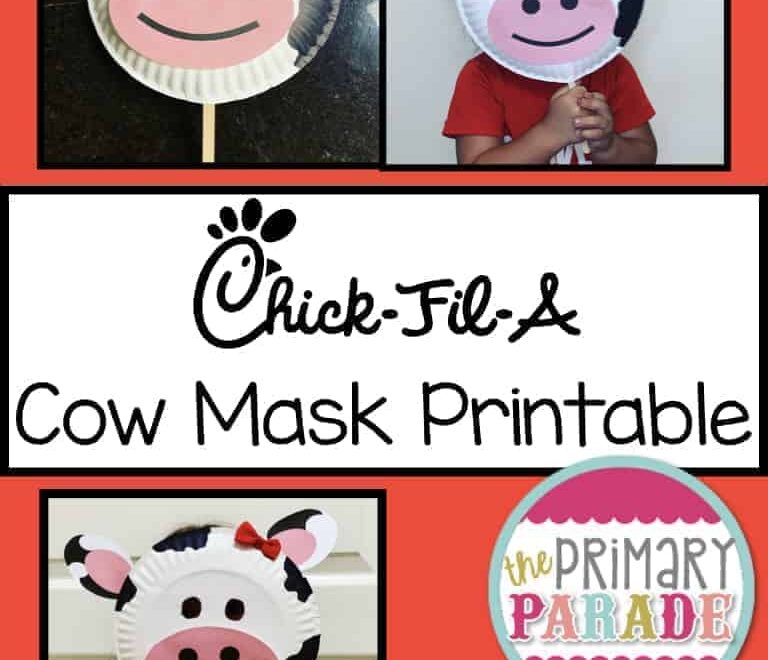 Chick Fil A Cow Mask Printable The Primary Parade