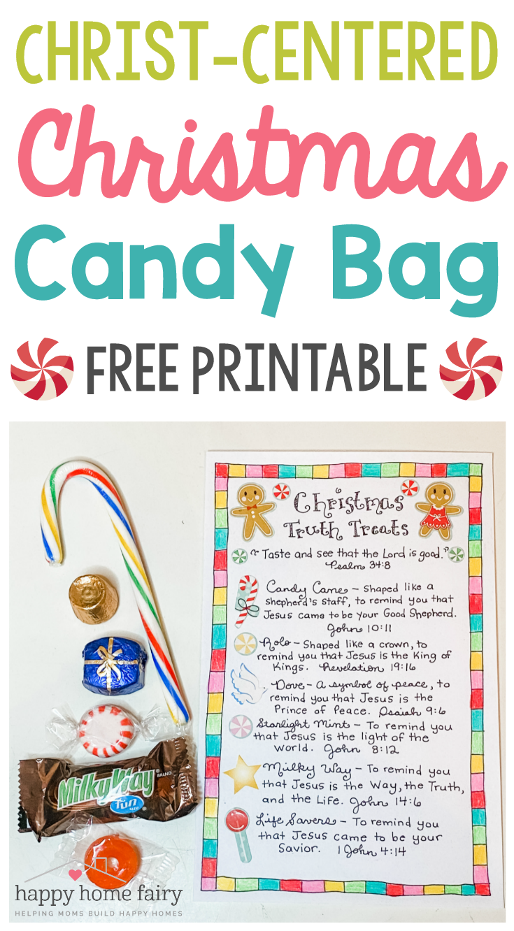 Christ Centered Christmas Treat Bag FREE Printable Happy Home Fairy