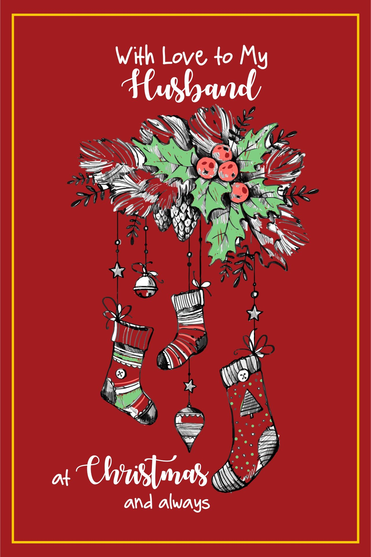 Christmas Cards For Him Romantic 10 Free PDF Printables Printablee