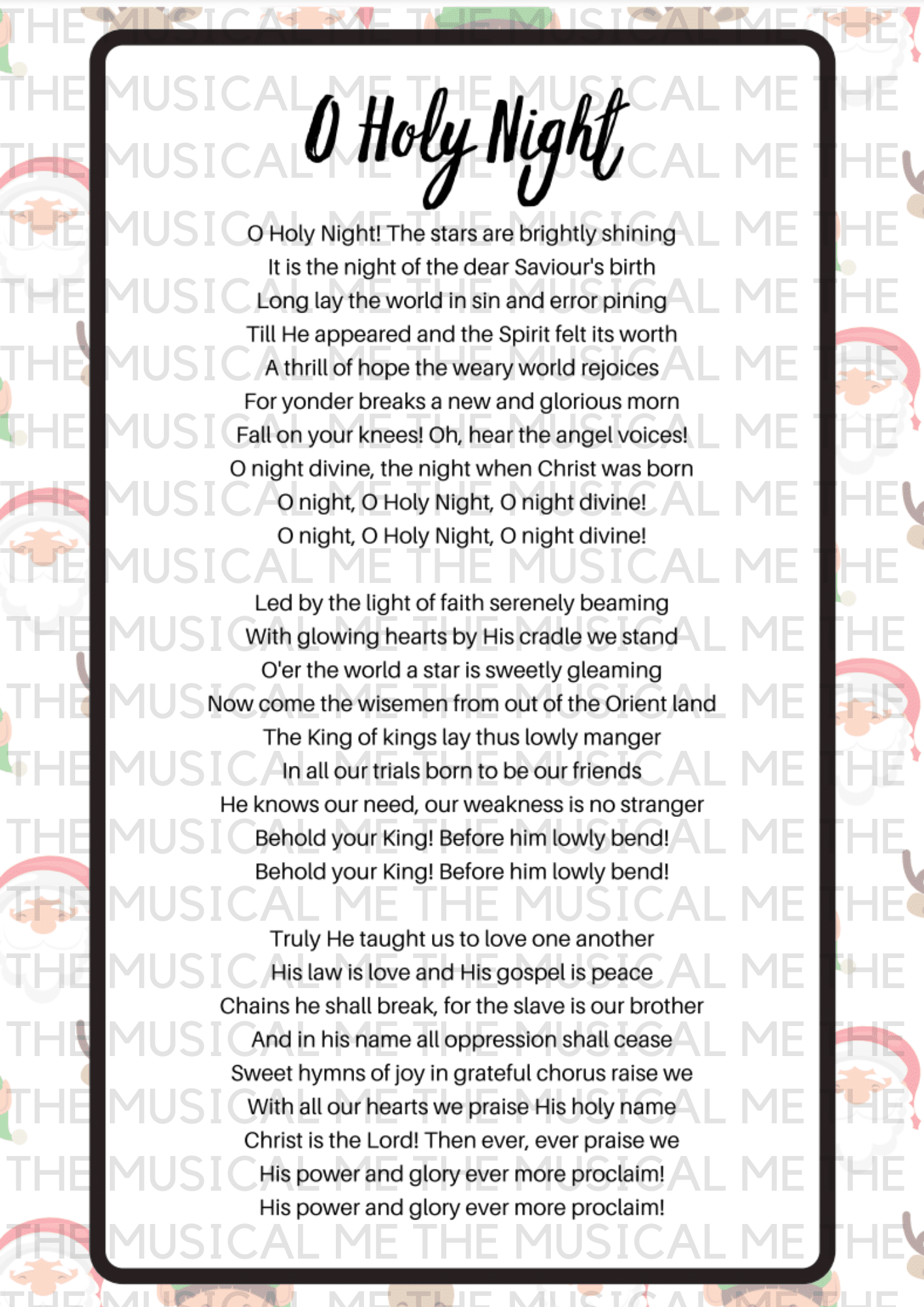 Christmas Carols Lyrics Sheets Schools Music Market