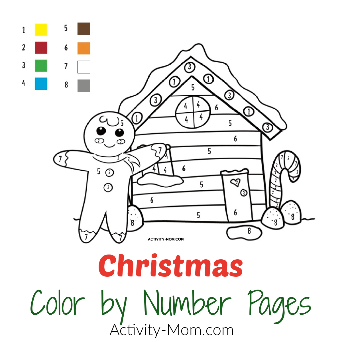 Christmas Color By Number Printables For Free