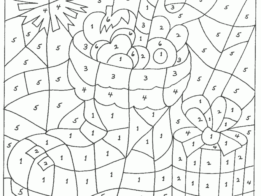 Christmas Color By Number Printables Printable Coloring Pages FREE