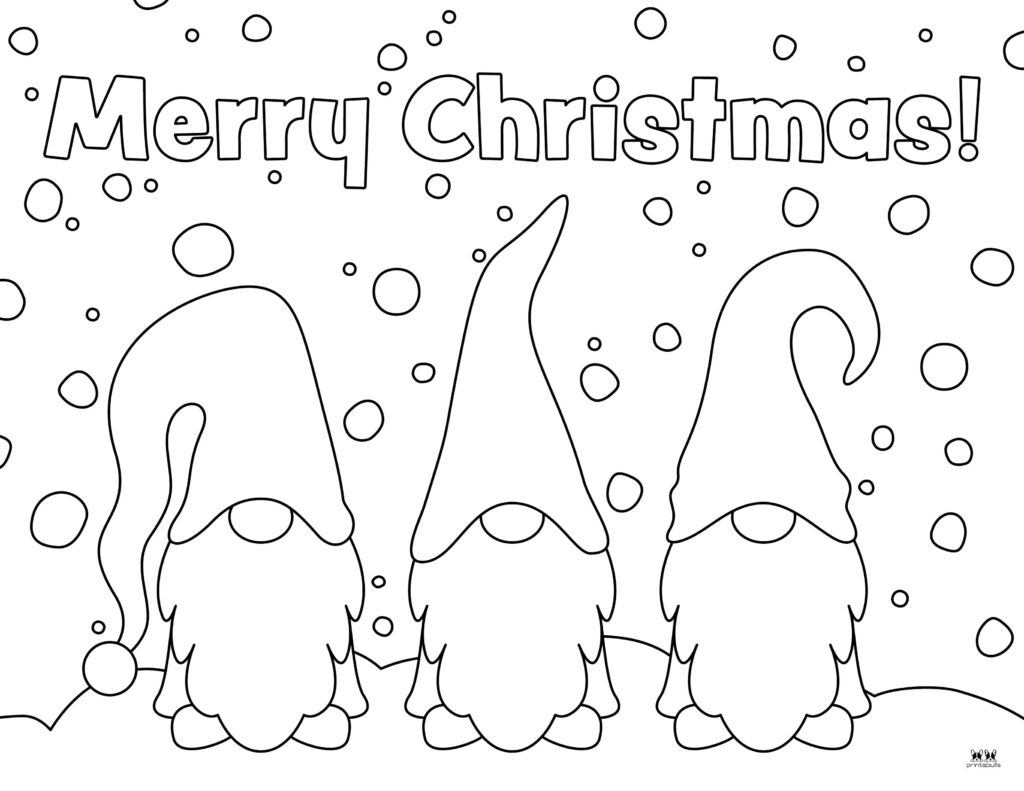 Free Printable Gnome Coloring Pages
