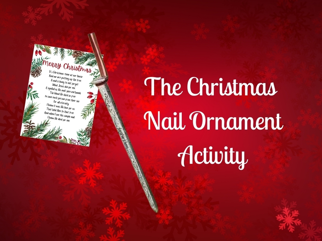 Christmas Nail Ornament Poem Printable