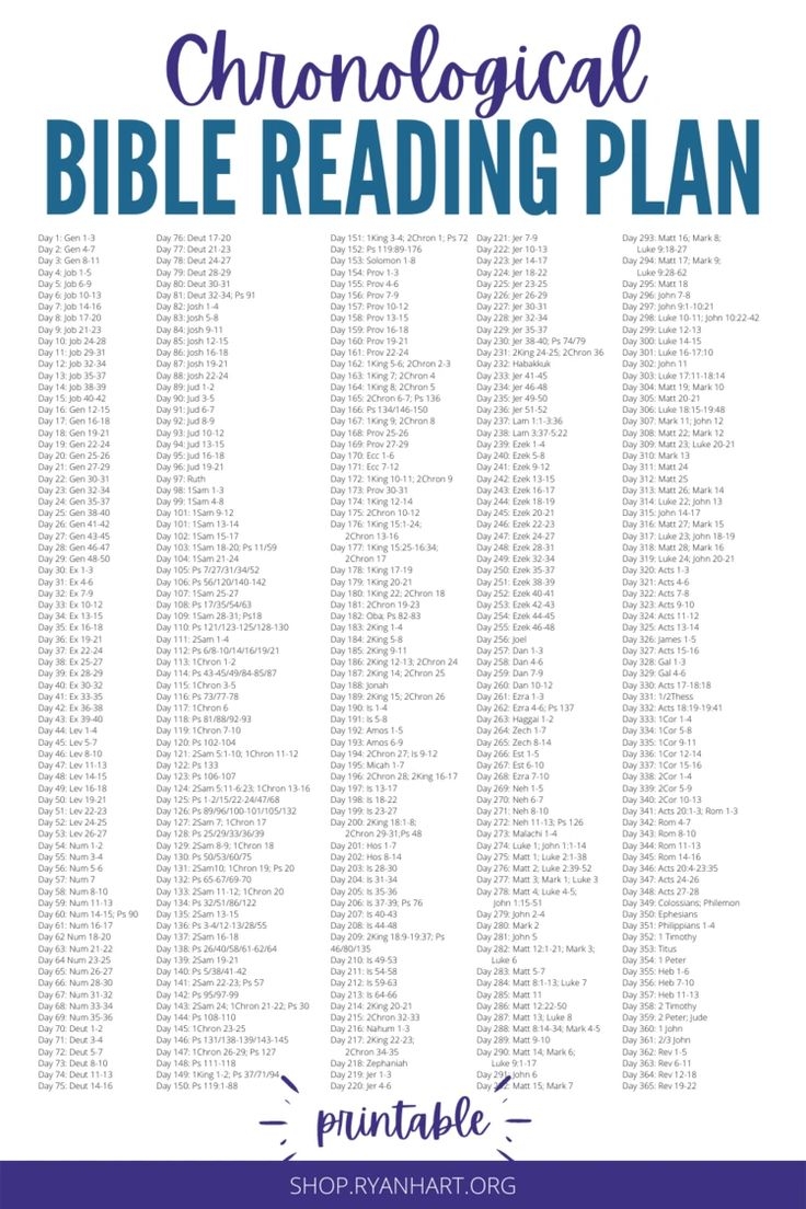 Chronological Bible Reading Plan 100 Pages Chronological Bible 08