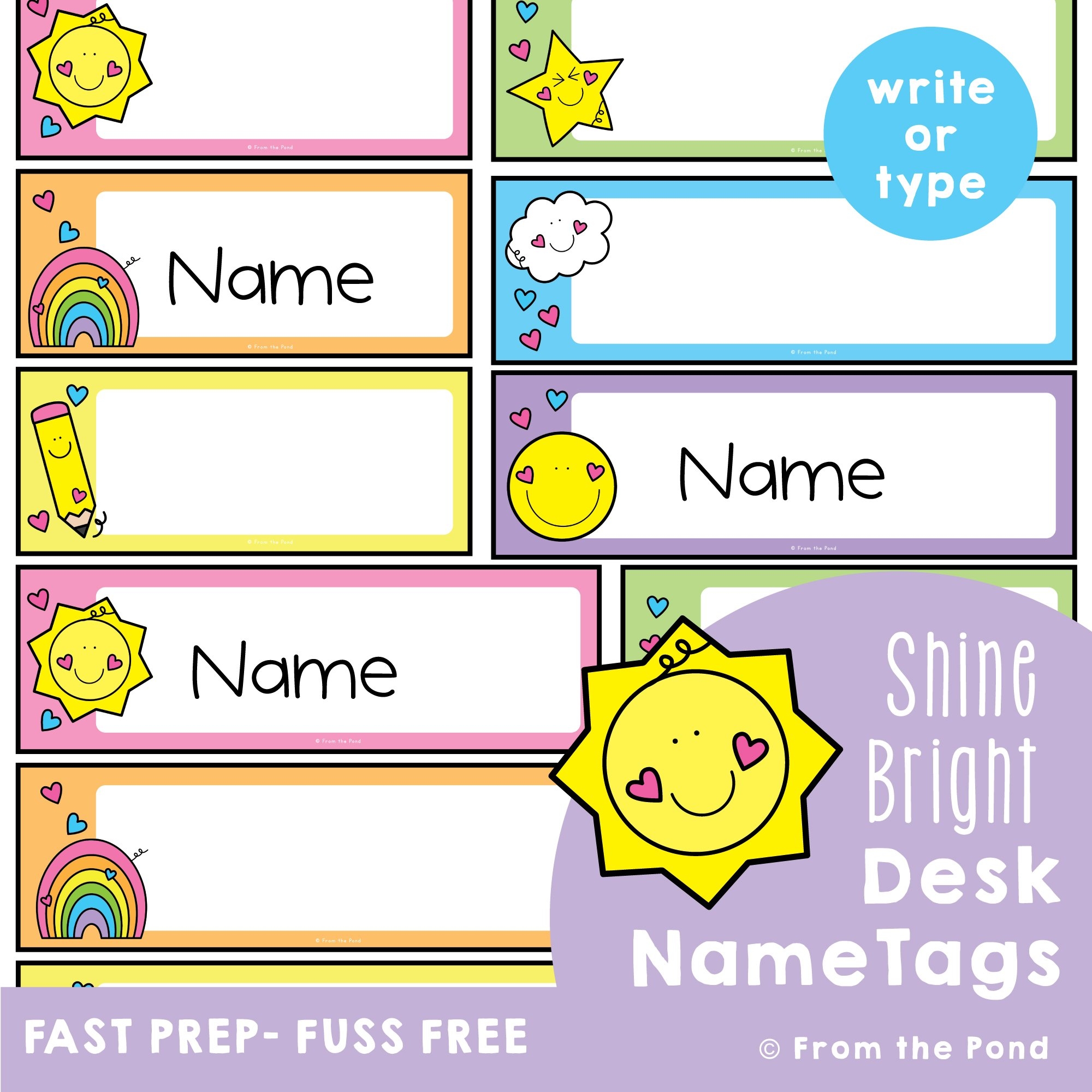 Free Printable Name Tags For Kids