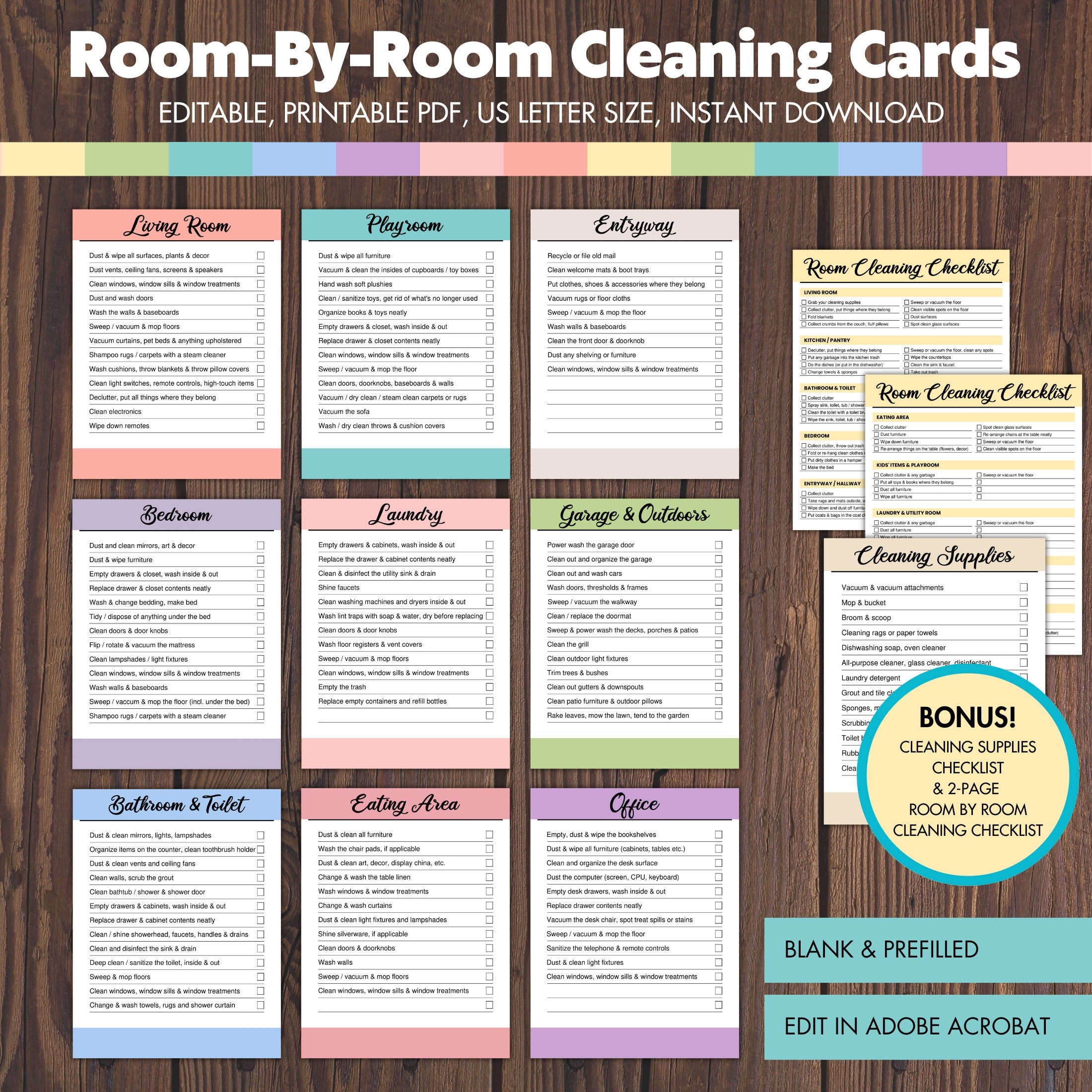 Sidetracked Home Executives Printable Cards