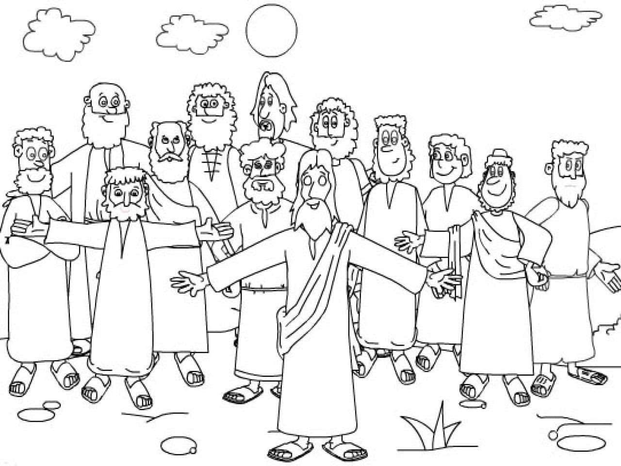 Printable Coloring Pages Of The 12 Disciples