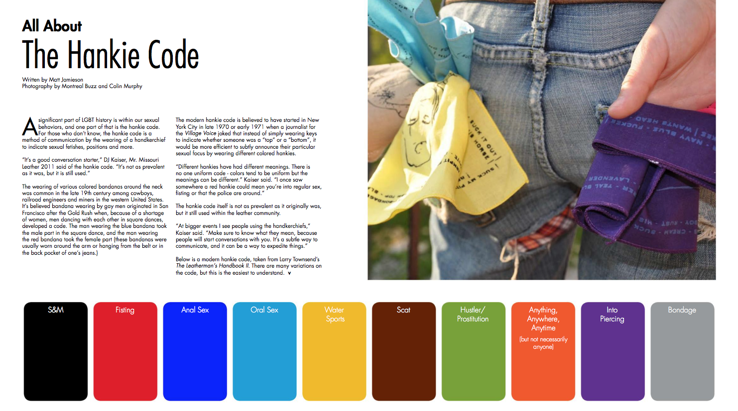 Colour Codes Flagging In The Queer Community QueerEvents ca