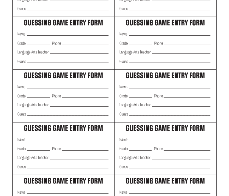 Contest Entry Form Fill Online Printable Fillable Blank PdfFiller