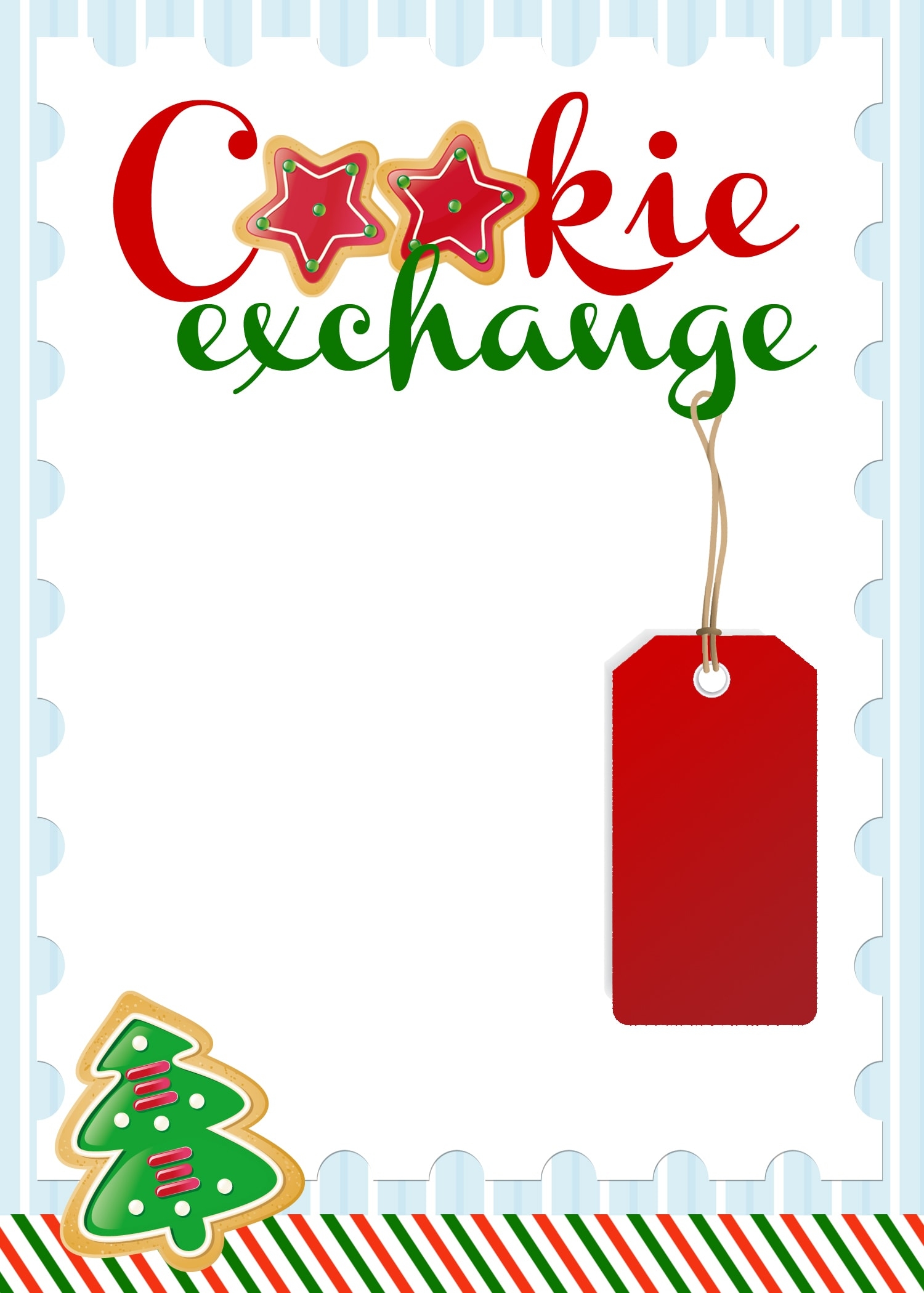 Free Printable Cookie Exchange Invitations