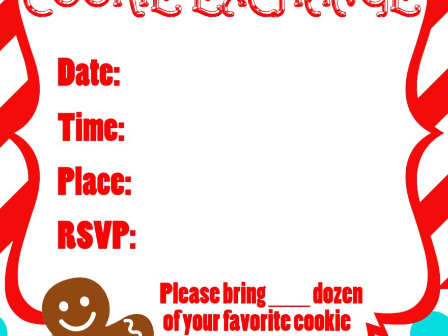 Cookie Exchange Party Free Printables Uncommon Designs