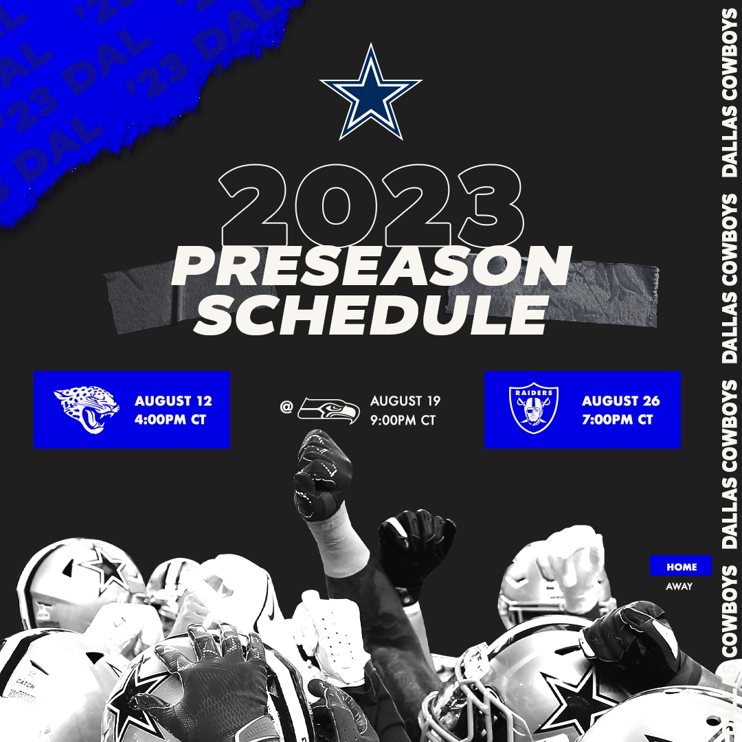 Dallas Cowboys On X This August Saturdays Are For Dem Boyz With Preseason Dates And Times Now Confirmed All 2023 DallasCowboys Game Days Are Officially In See The Full Schedule