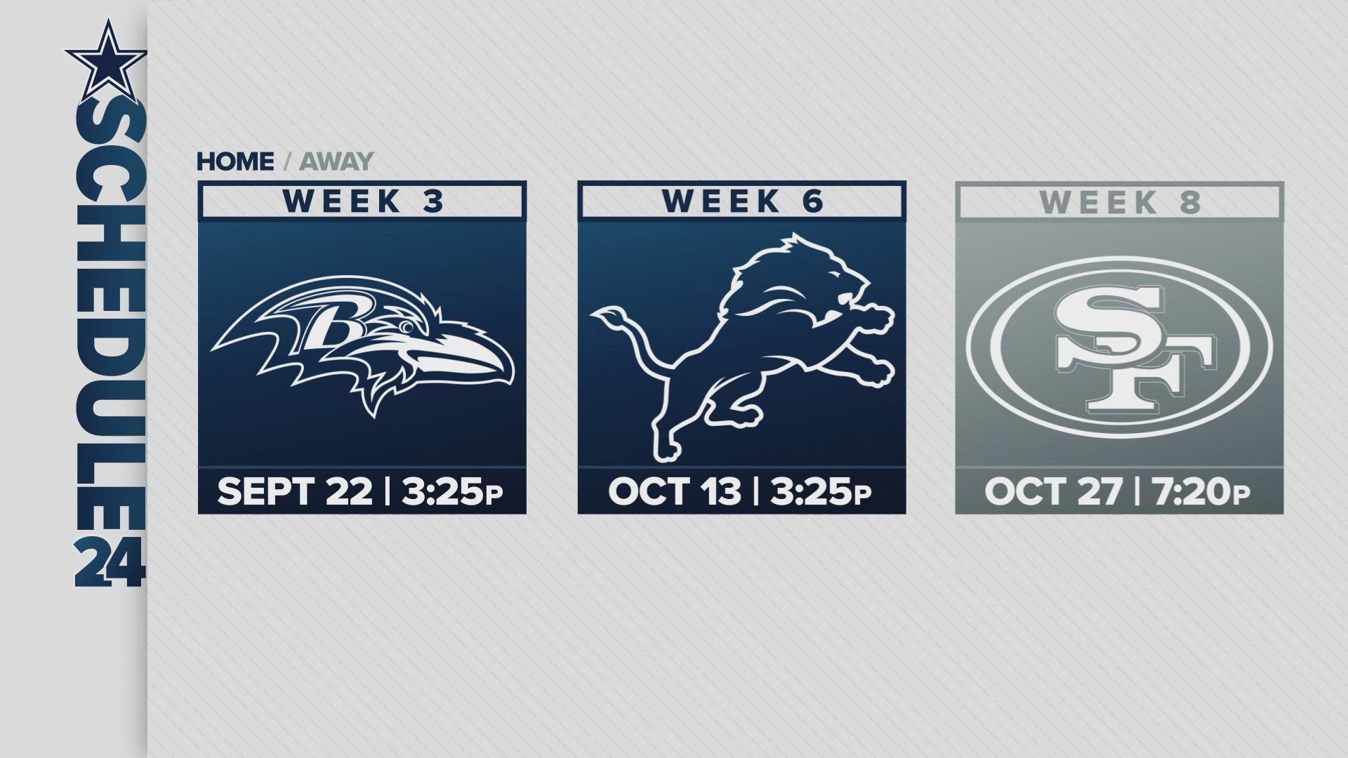 Dallas Cowboys Schedule For 2024 25 Released Who Do They Play Wfaa