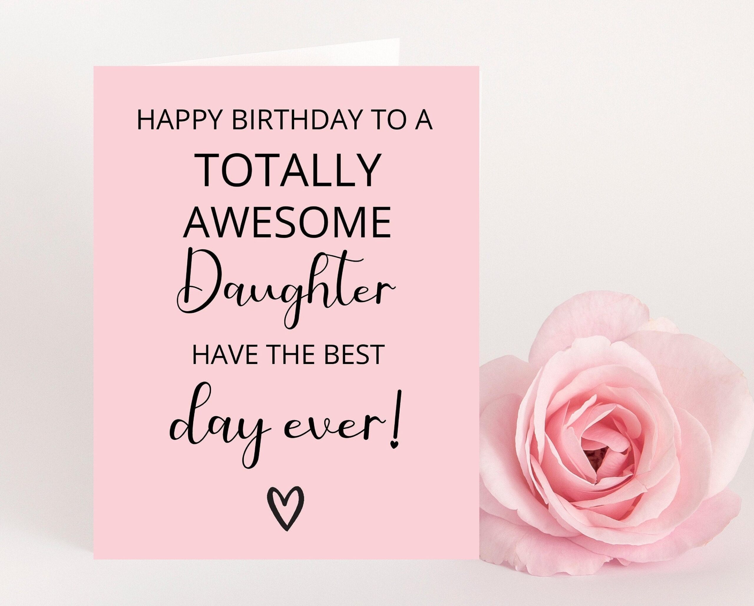 Printable Birthday Card For Daughter