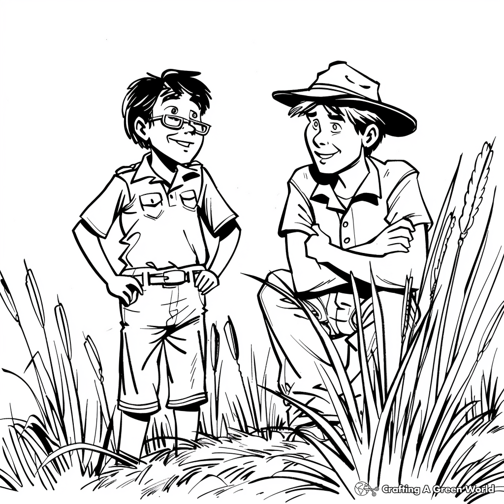 Free Printable David And Jonathan Coloring Page