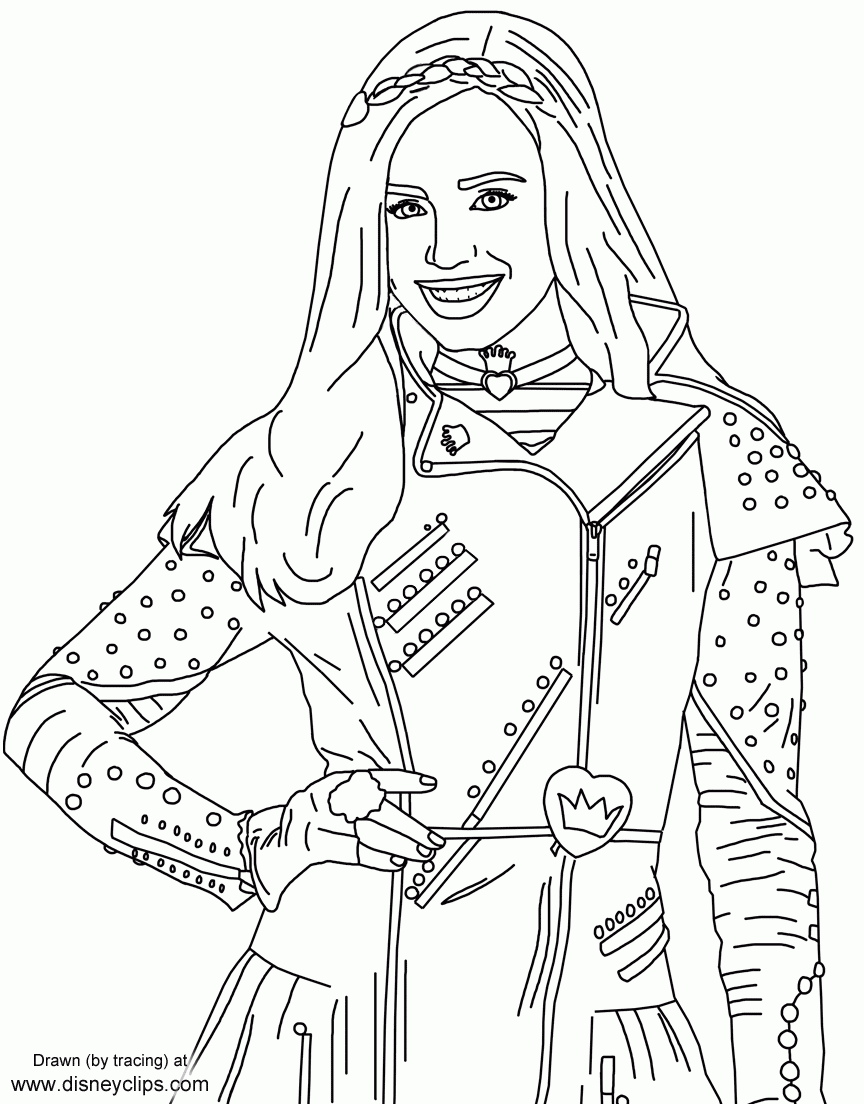 Free Printable Descendants 2 Coloring Pages