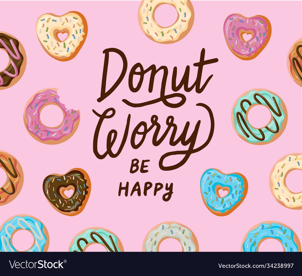 Donut Worry Be Happy Free Printable