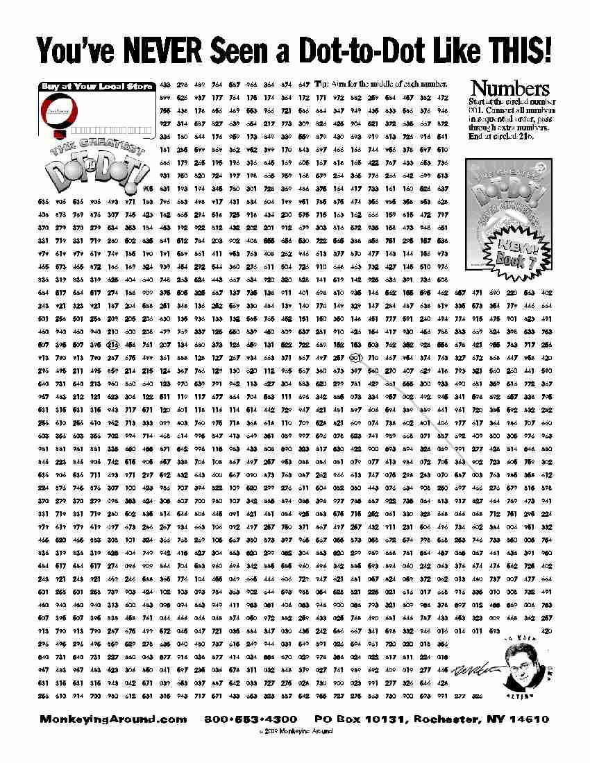 Adult Connect The Dots Printable