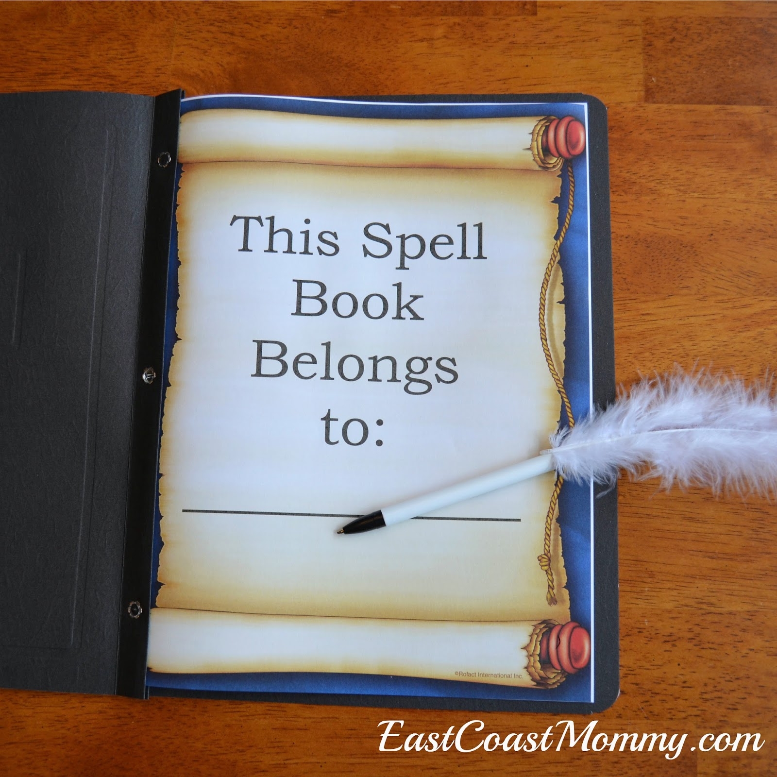 East Coast Mommy Harry Potter Spell Books And Quills with Free Printables 