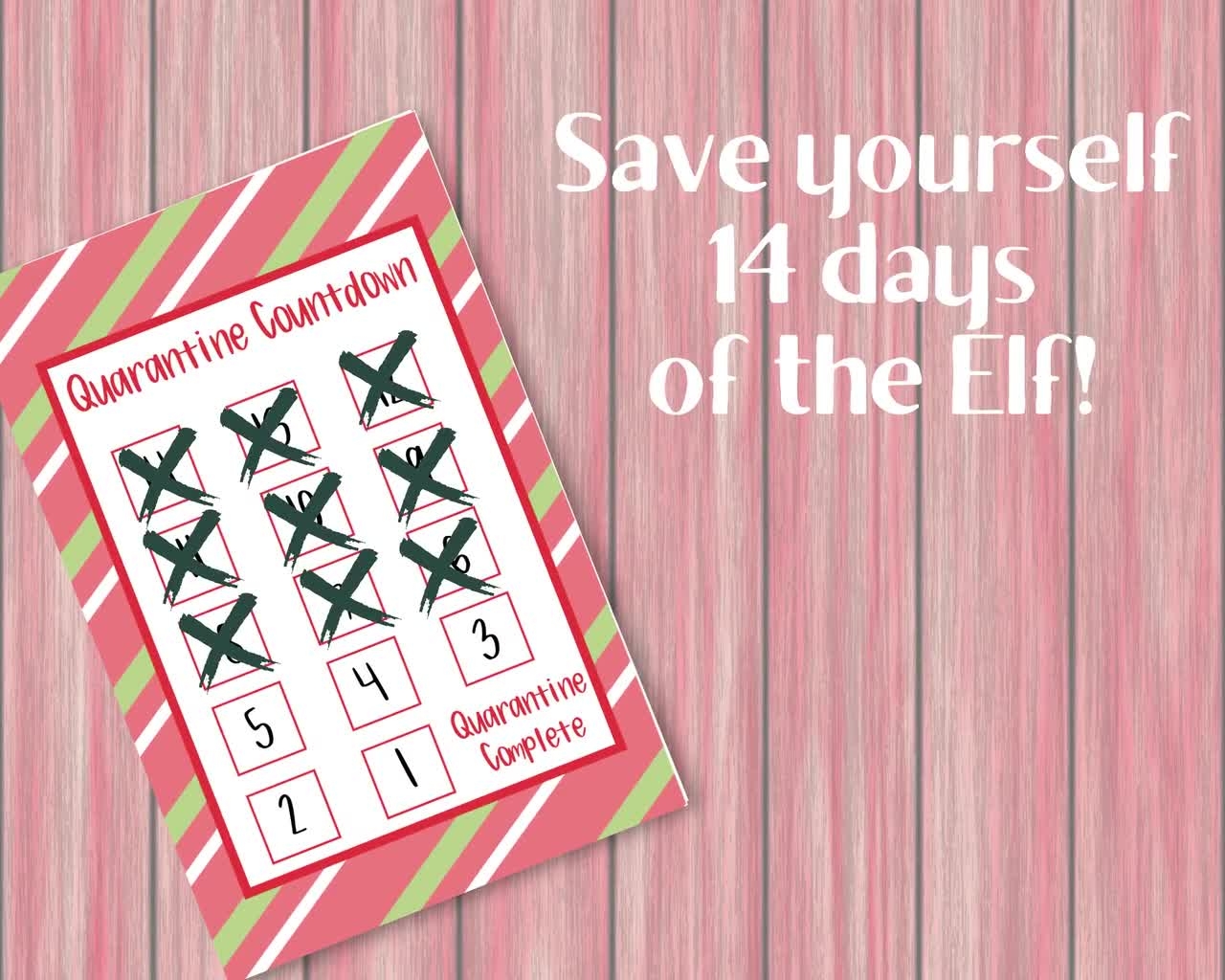 Elf In Quarantine Printable Quarantined Naughty Elf Letter Digital Download Christmas Elf Quarantine Countdown Etsy