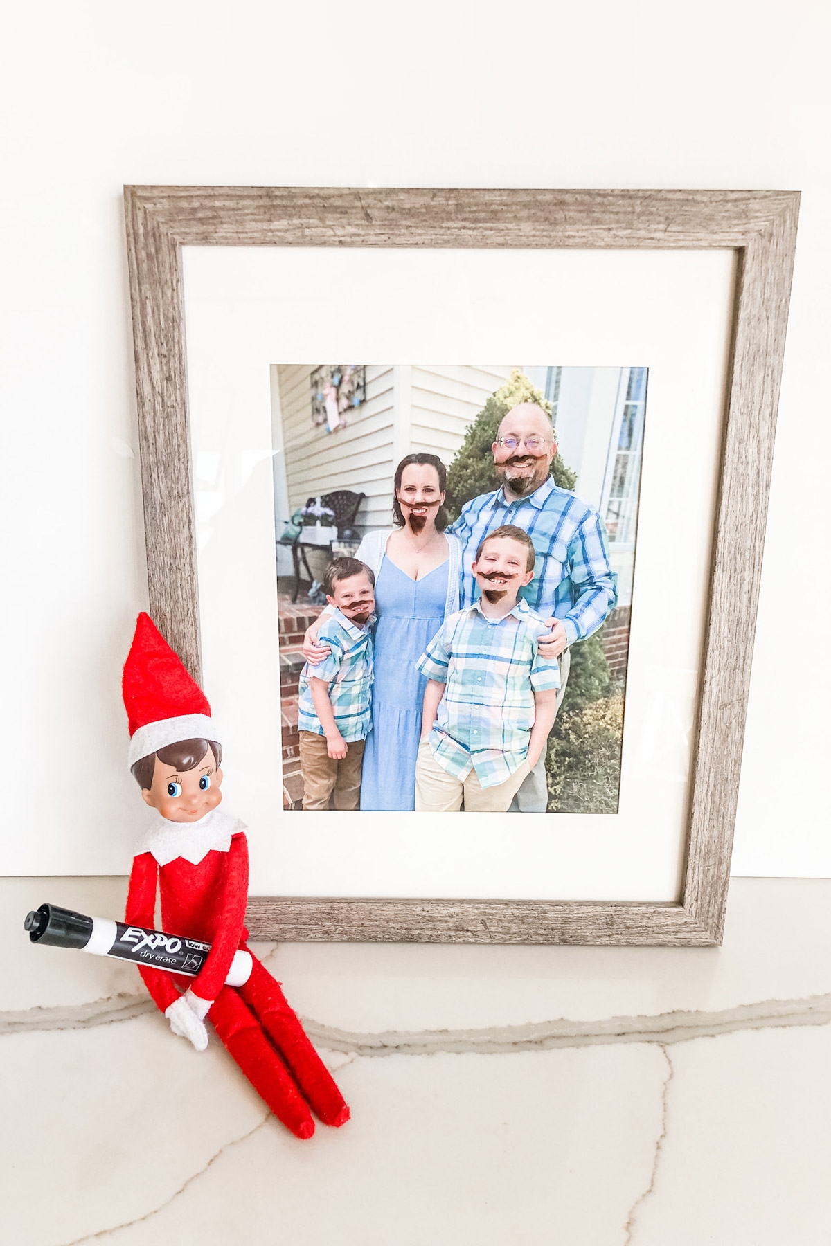 Elf on the Shelf Ideas for Home Mustaches Mom Envy