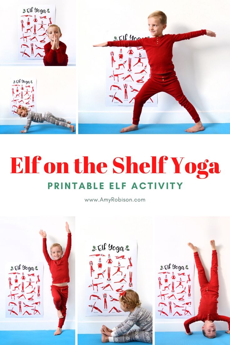 Elf On The Shelf Yoga Printable Amy Robison Blog