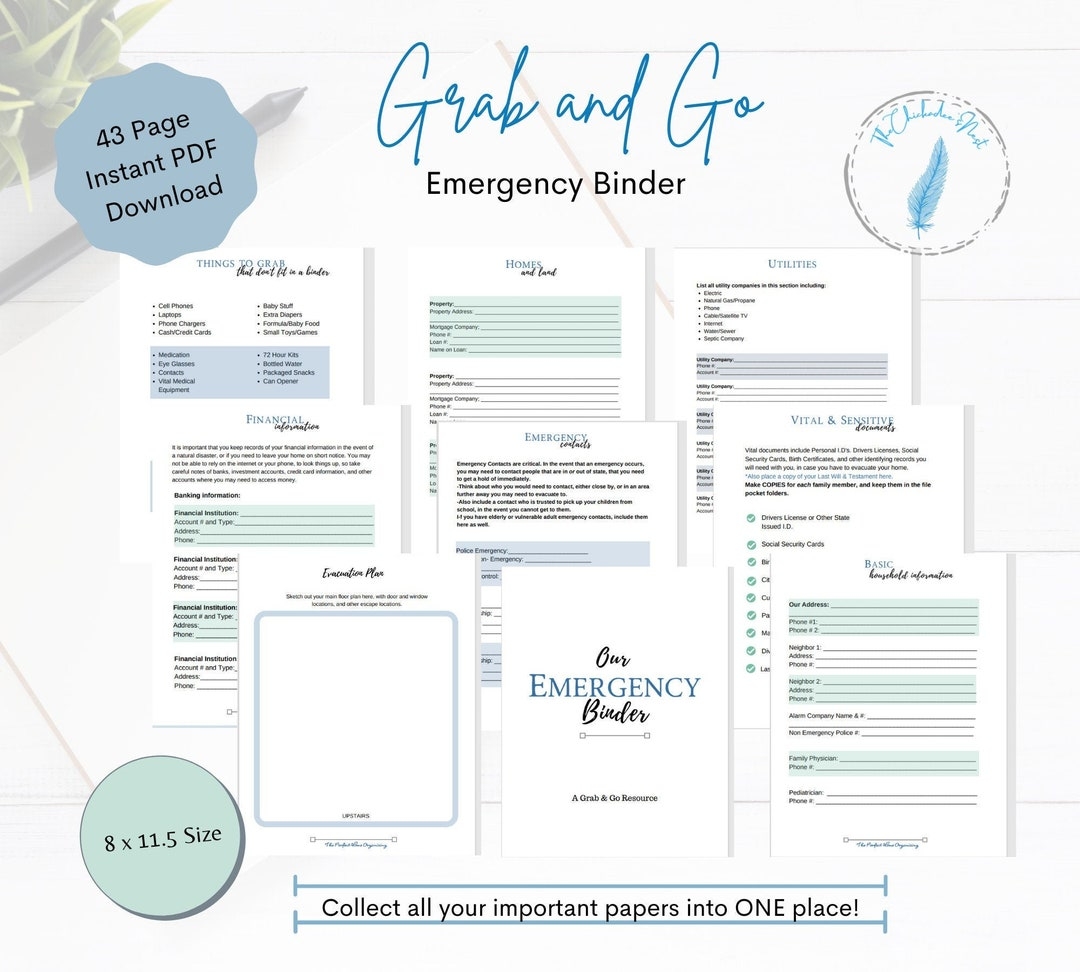 Grab And Go Binder Printables