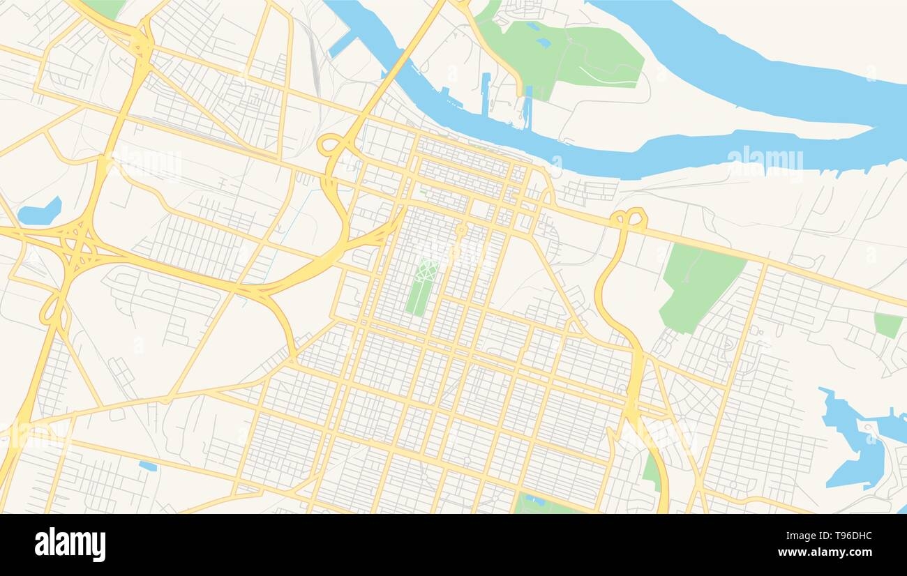 Empty Vector Map Of Savannah Georgia USA Printable Road Map Created In Classic Web Colors For Infographic Backgrounds Stock Vector Image Art Alamy