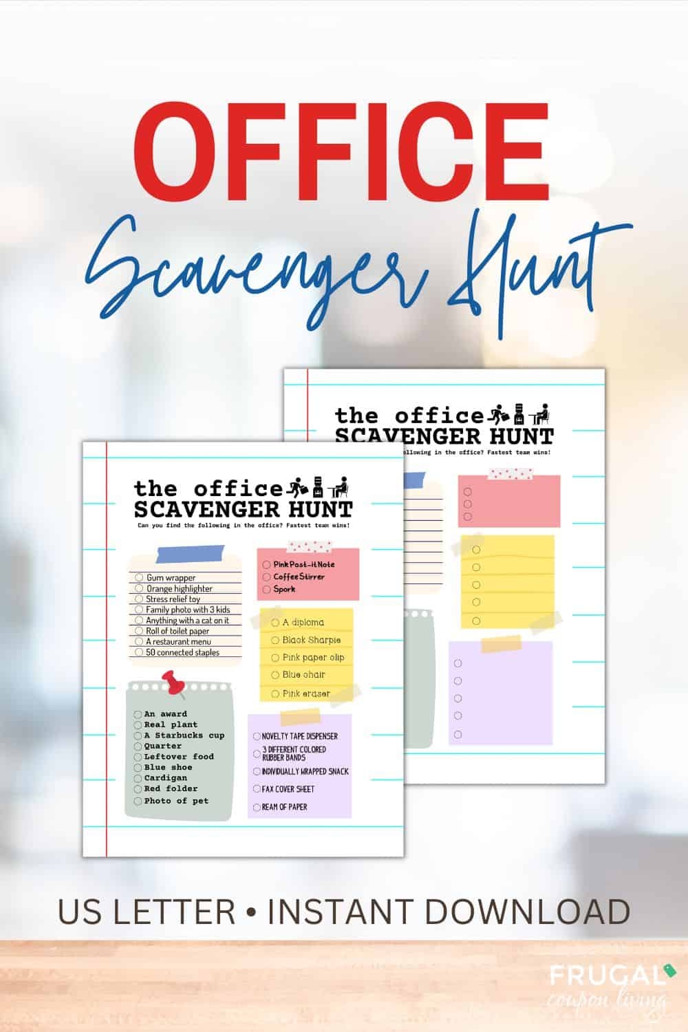 Team Building Printable Scavenger Hunt