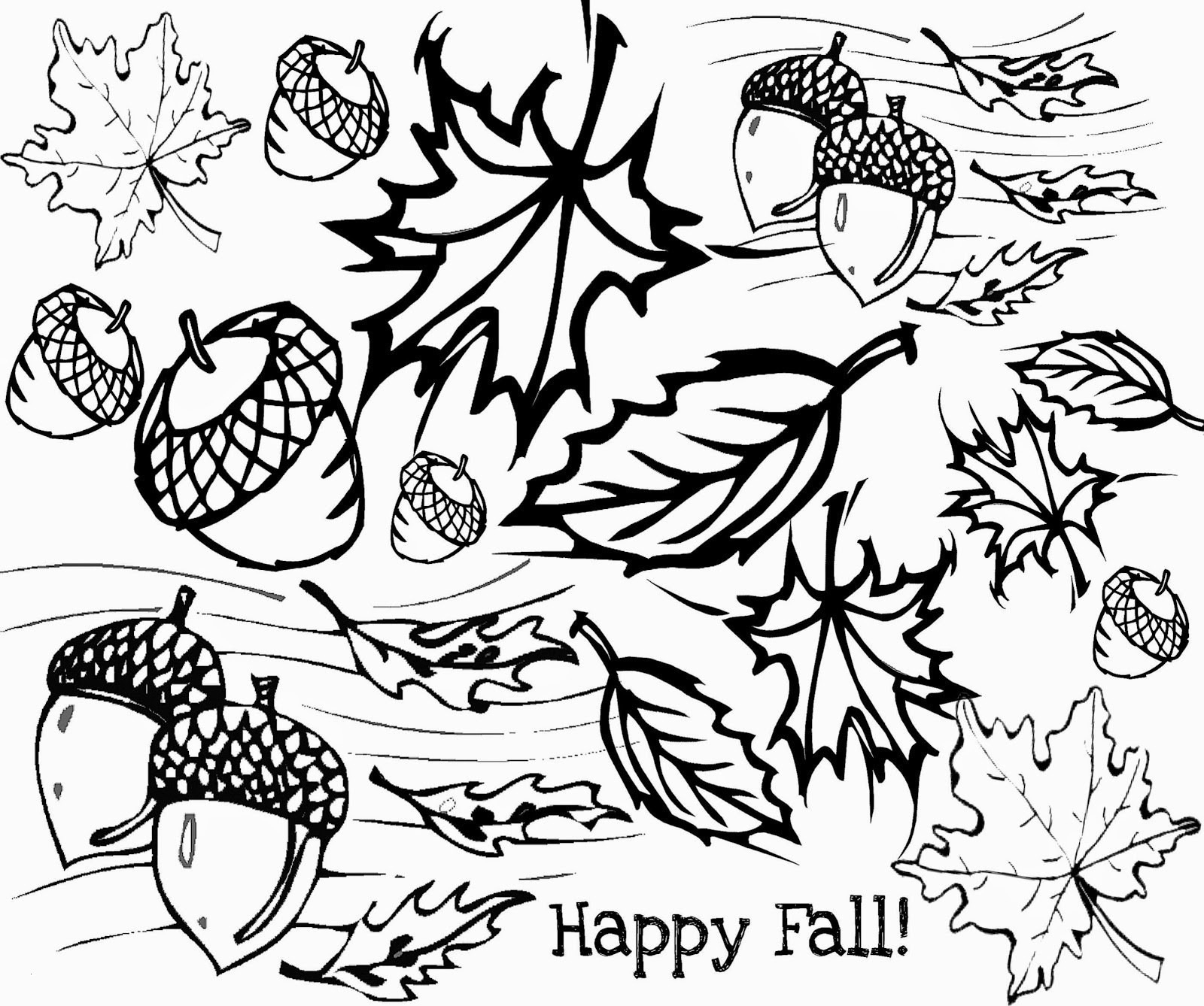 Fall Pictures To Color Free Printable Printable Party Favors